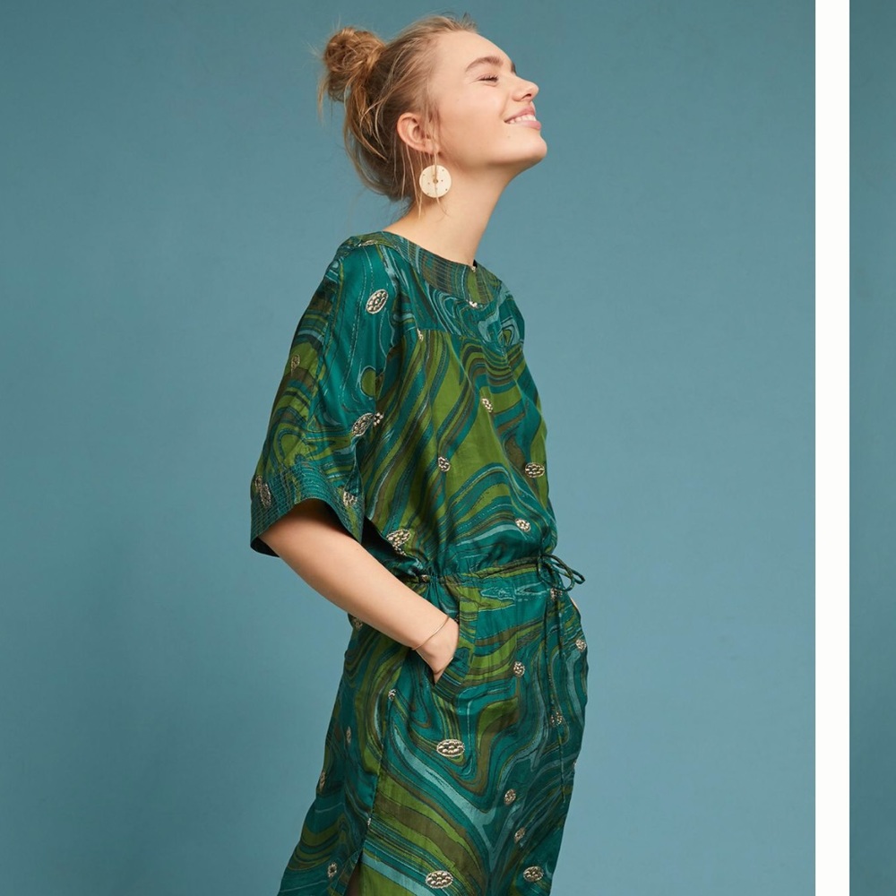 WANT: Anthro “marbel” silk dress by Burning Torch